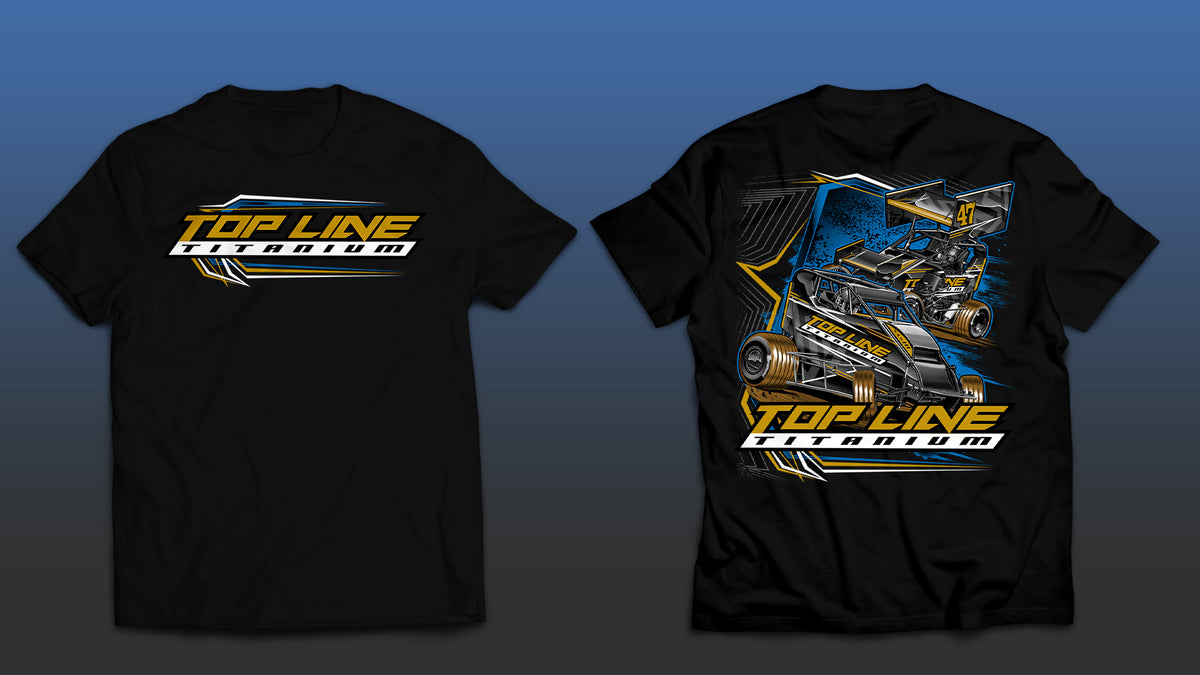 Topline Titanium - Gold & Black Micro Sprint T-Shirt